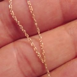 New 14kt Gold Chain "18" inch 