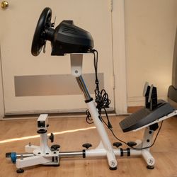 Arozzi Velocita Universal Racing Simulator with Thrustmaster Wheel Set