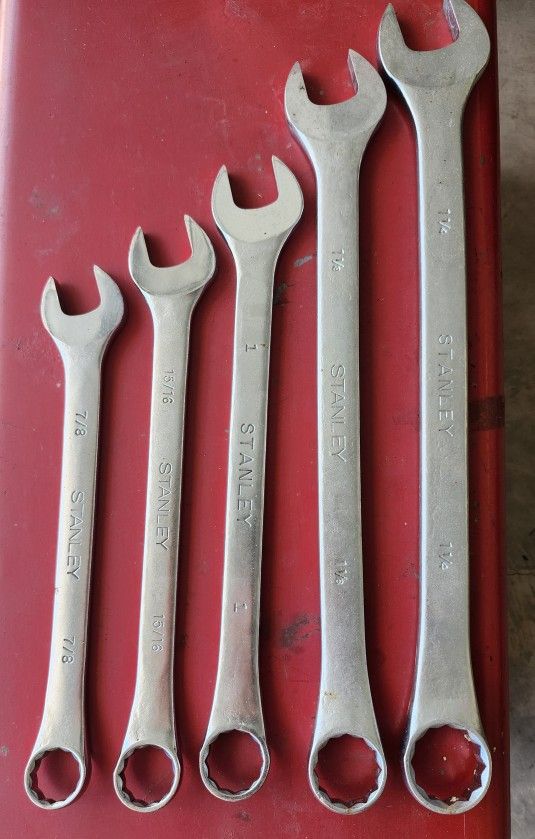 Set Of 5 Stanley Wrenches