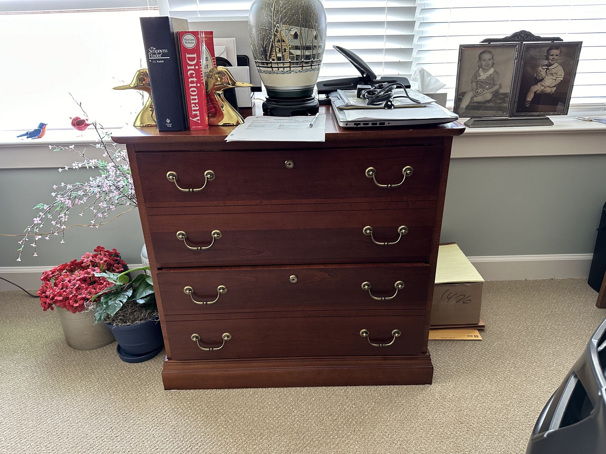 Computer Desk And File Cabinet