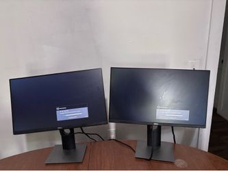 2 dell monitors