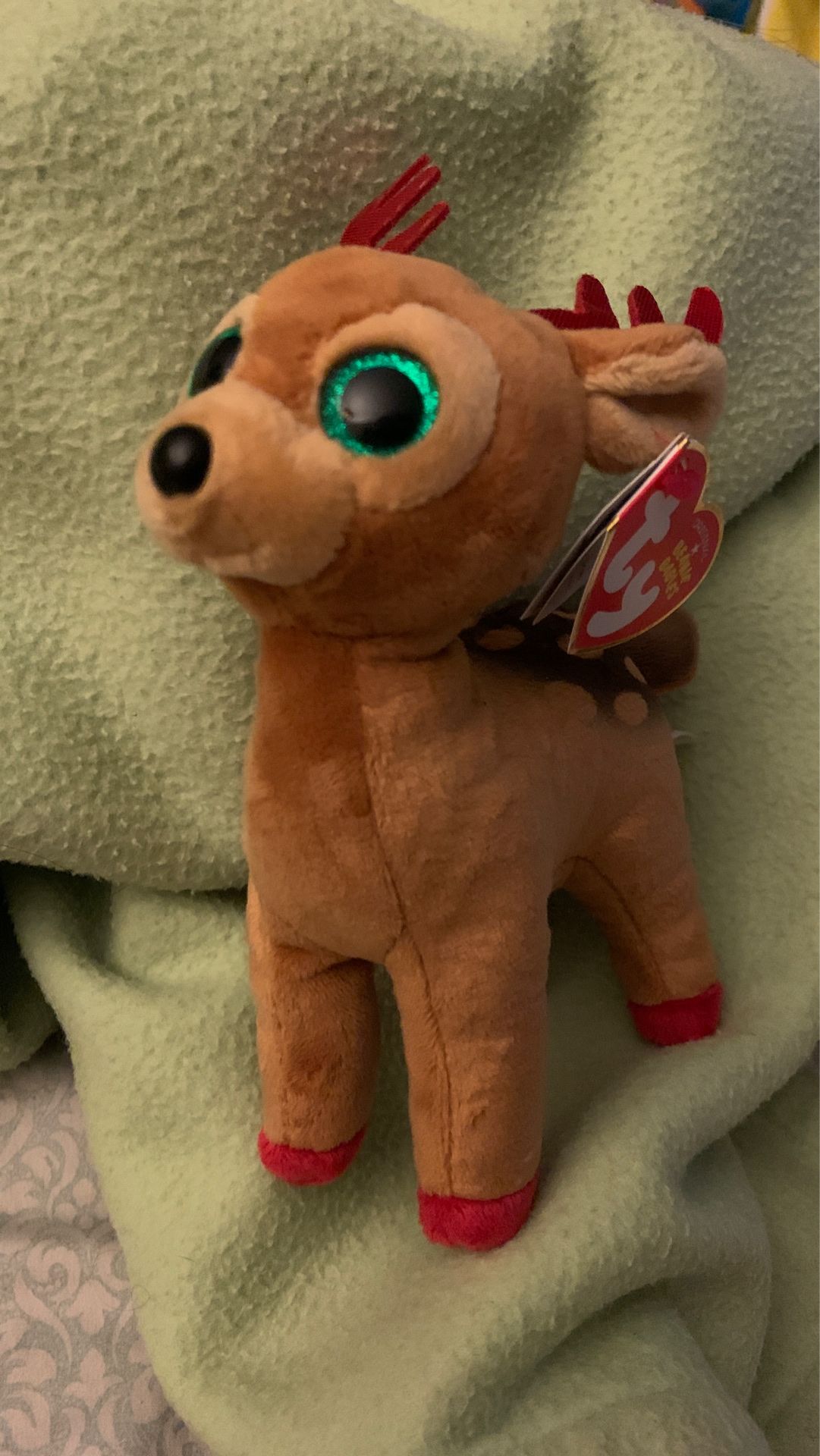 Ty Beanie Babies reindeer Tinsel