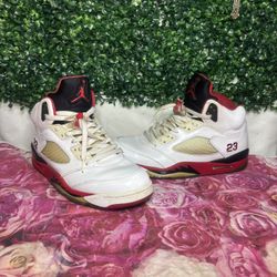 Men’s Size 11 Air Jordan 5 Retro Fire Red 