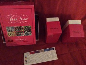 Trivial pursuit. Sixties edition. Cards only