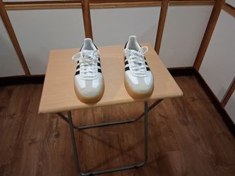 Women's Adidas samba size 8 cloud white core black gold metallic brand new