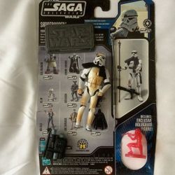 Star Wars Saga Collection #37 SANDTROOPER Mos Eisley w/Hologram Figure 