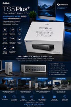 CalDigit TS5 Plus+ Thunderbolt Station 5 Plus