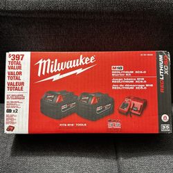 Milwaukee 2 5.0 Batteries With Charger