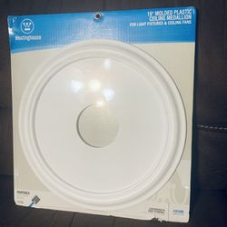 Westinghouse 16 inch molded plastic ceiling medallion for light fixtures and ceiling fans paintable $15 each 12 available