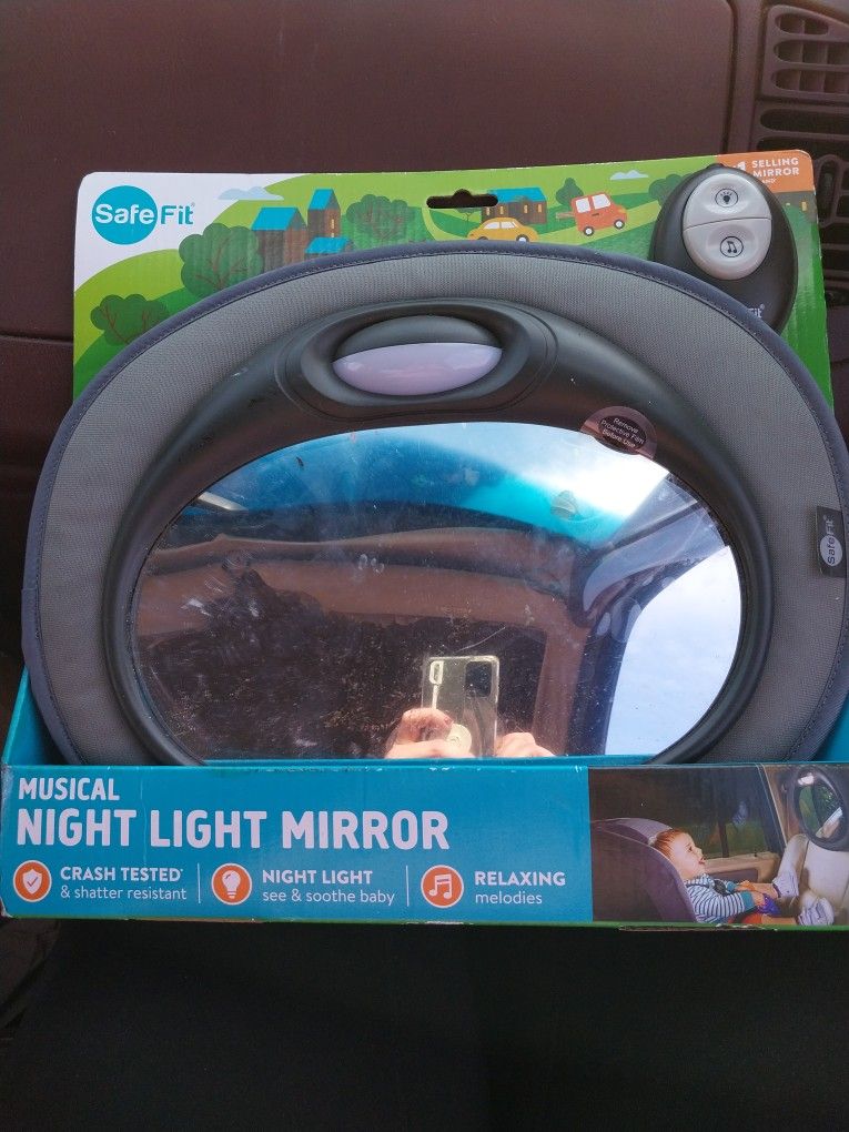 Musical Night Light Mirror By Safefit