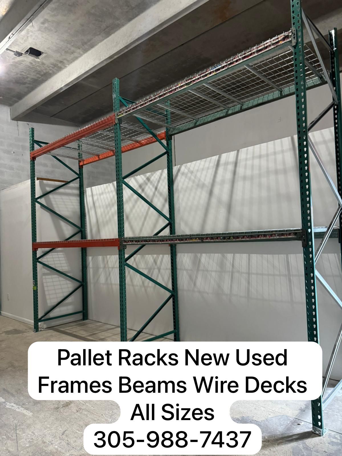 Pallet Racks Warehouse Upright Beams Wire Decks