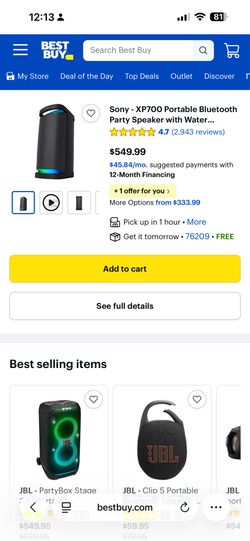 Sony SRS-XP700 wireless