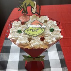 Grinch Paper Flower Bouquet