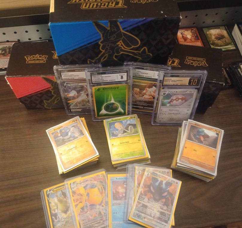 Massive Pokemon Collection. Graded Cards, Promos, VMAX, V, 115 Holo/Reverse Holo