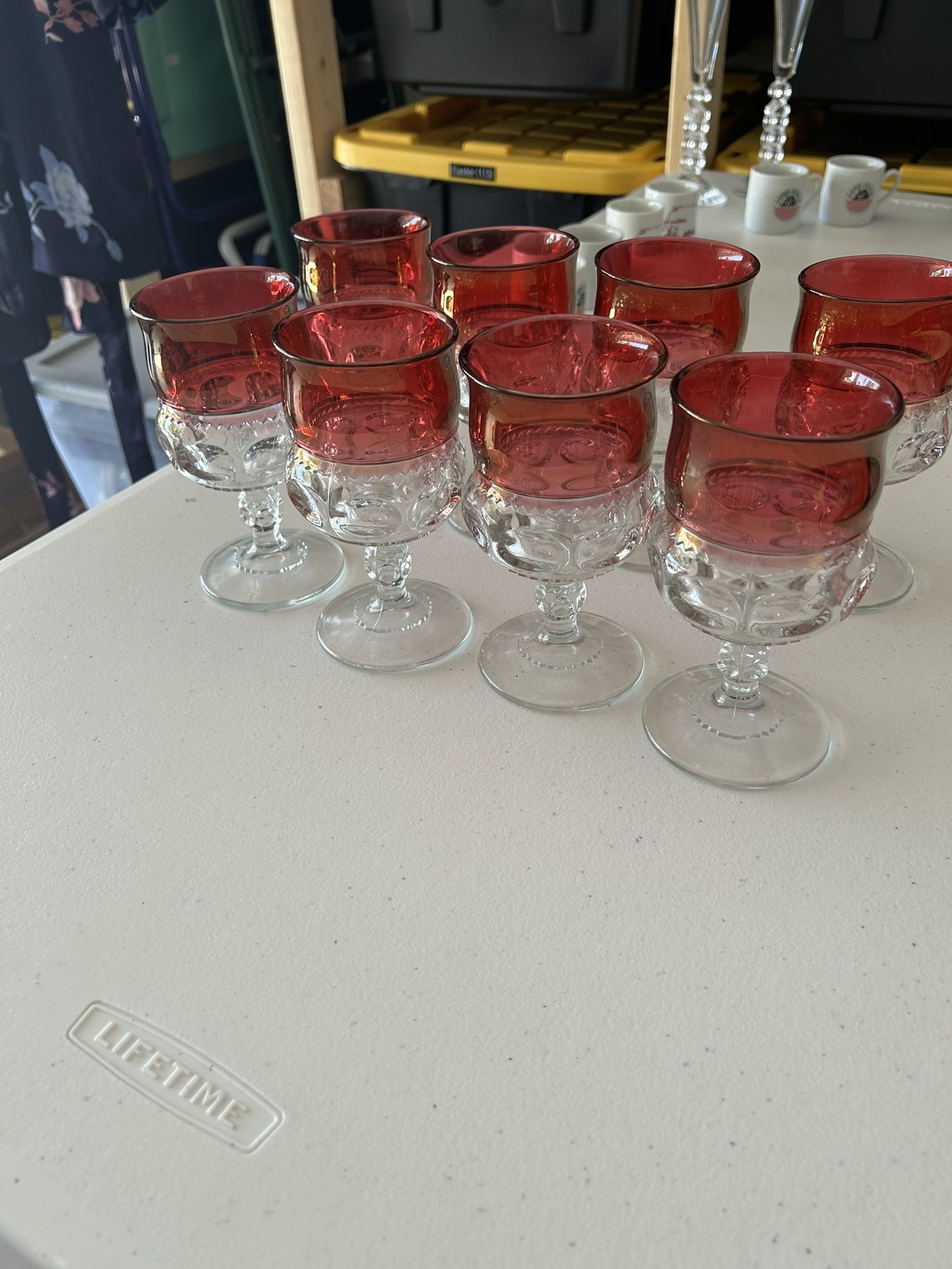 8 Red Wine Glasses
