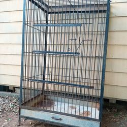 Heavy Steel Bird Cage Great Shape Cud Us Paniting 