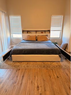Cali King Bed Frame and Mattress