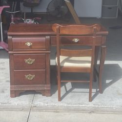 Beautiful antique desk with chair