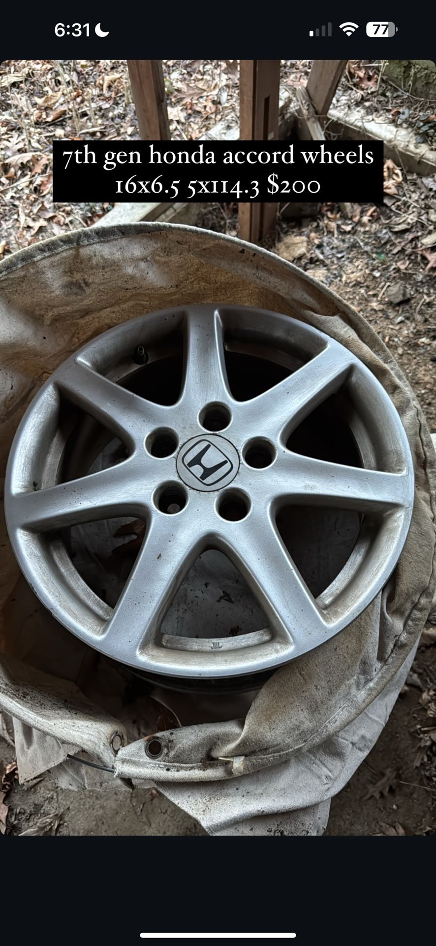 03-07 honda accord wheels