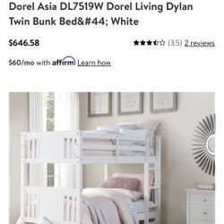 Twin Over Twin Bunk Beds 