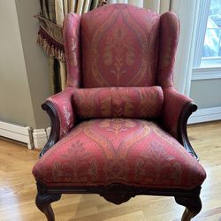Gorgeous Antique Burgundy Chairs