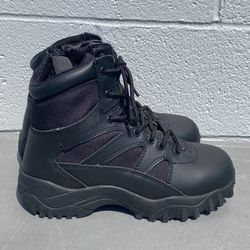 Urban Patrol Black Tactical 6” Boots Mens Size 6.5 or Womens size 8.5 6NP-TDB-6