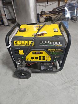 Generator dual fuel electric start