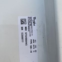 Top Load Whirlpool Washer 