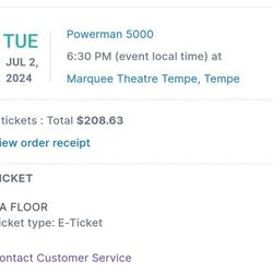 Powerman 5000 Tickets Tomorrow Night!