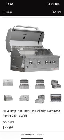 Drop In Gas Grill NXR