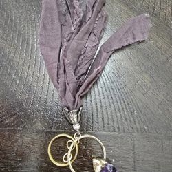 Amethyst keychain