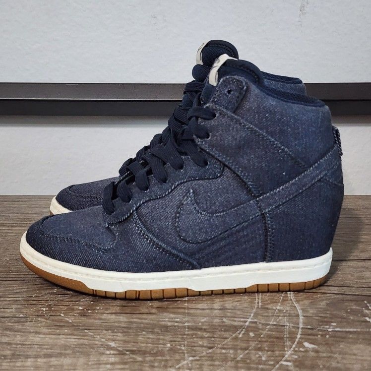 Nike Dunk Sky Hi Women's Hidden Wedge Shoes Size 5.5