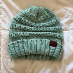 C.C Knit Beanie Hat Mint Green
