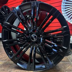 22” inch Range Rover 2023 Style Rims Gloss Black Wheels with Goodyear Tires HSE