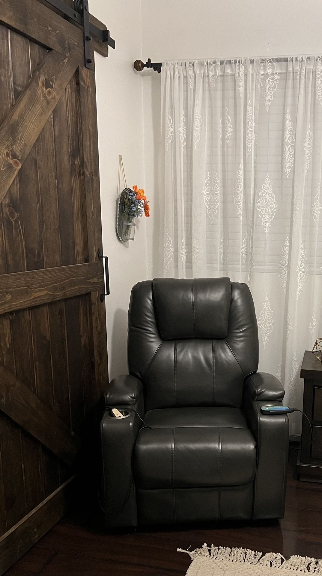 Leather Recliner with massager