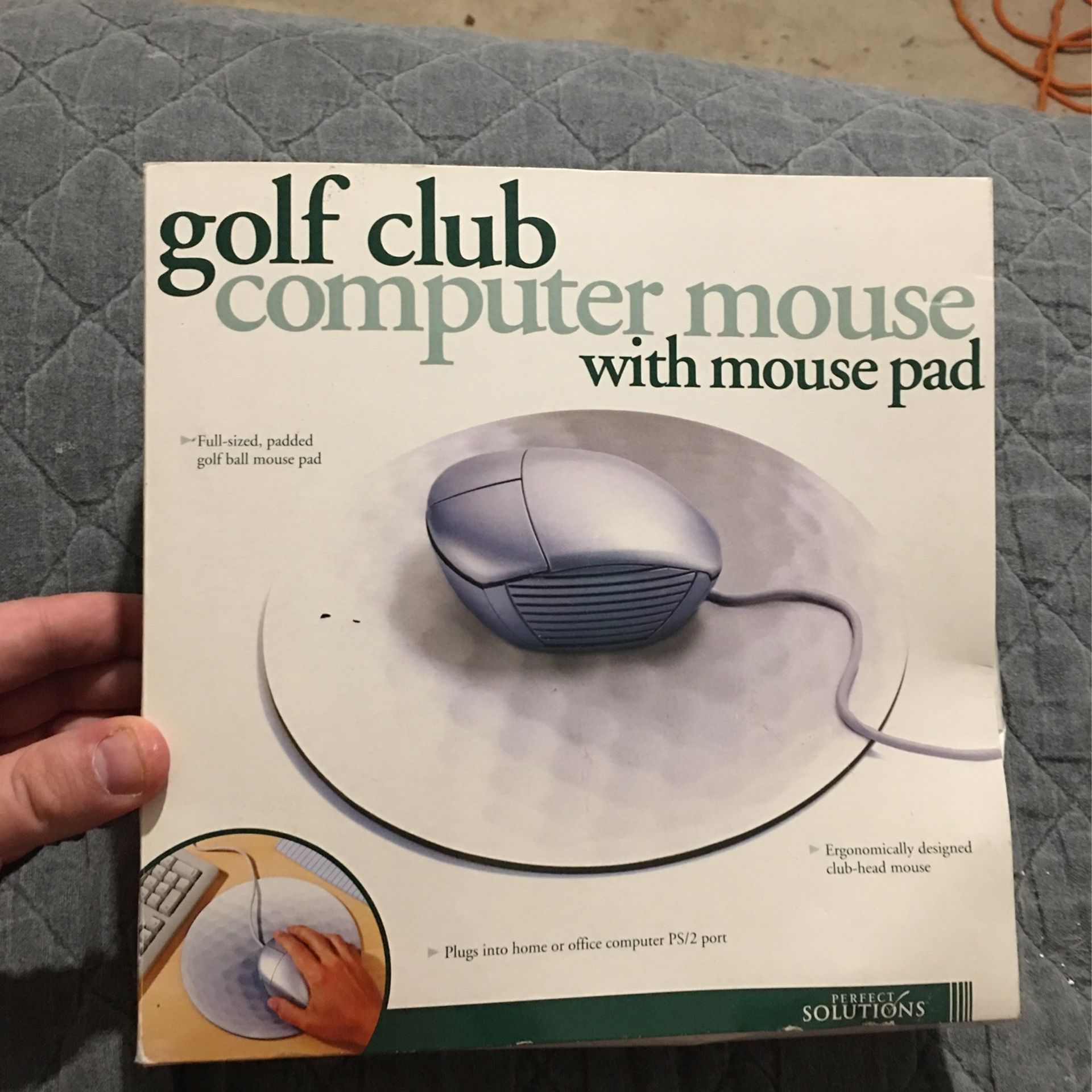Golf Club Computer Mouse With Pad