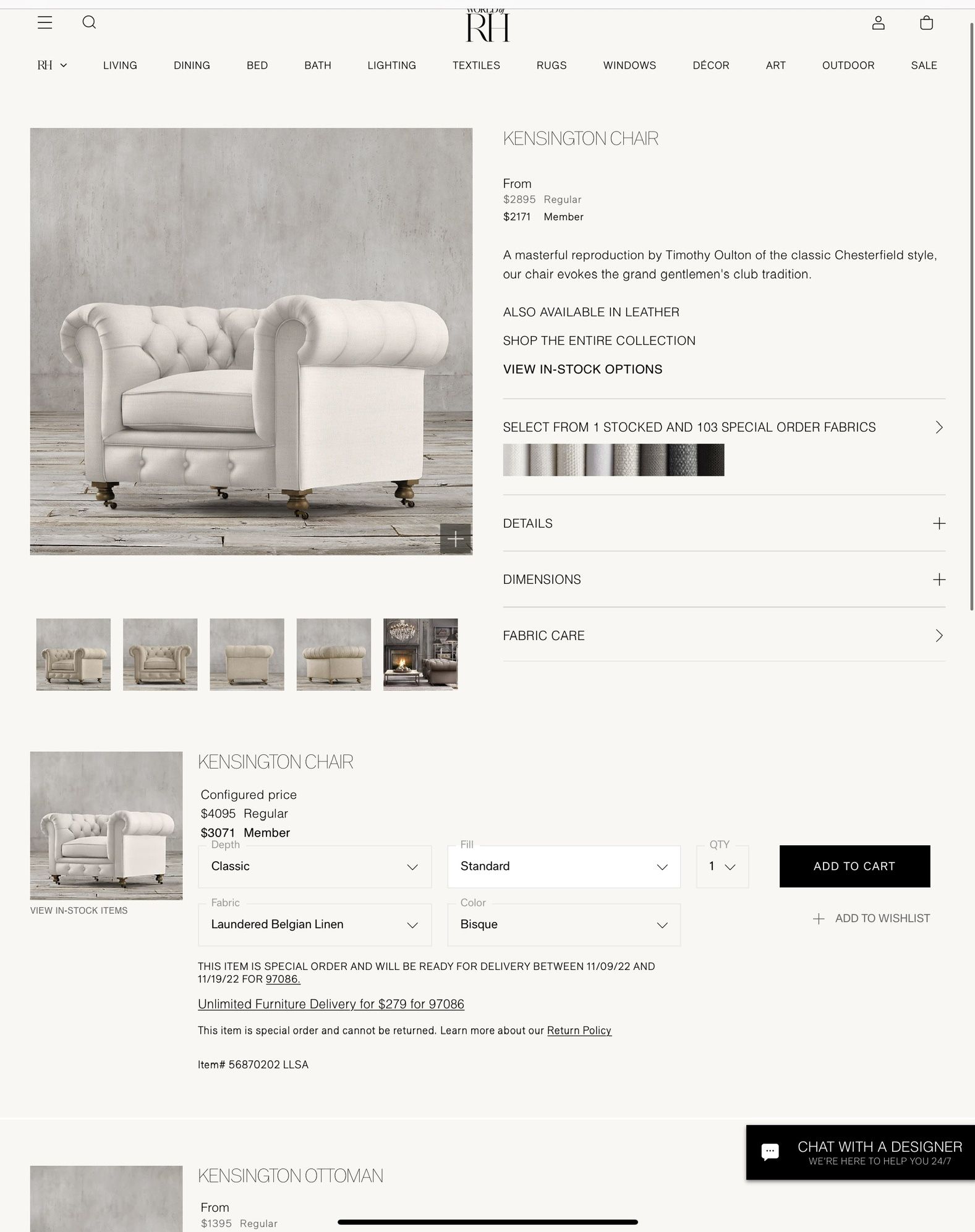 Restoration Hardware Chairs