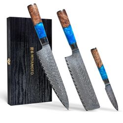 Chef Knife Set With Roll