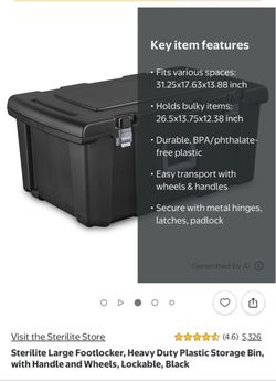 Heavy Duty Storage Tote
