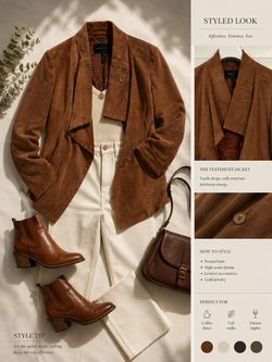BCBGMAXAZRIA BROWN FAUX SUEDE JACKET SIZE xs