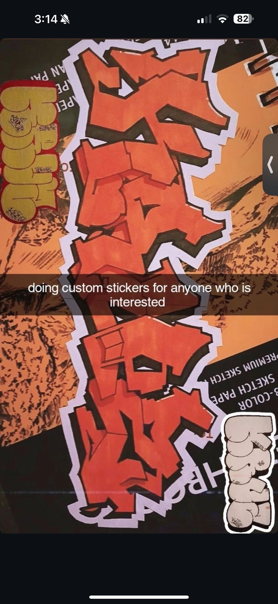 Custom stickers / canvases
