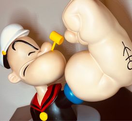 ZCWO Popeye Anatomy Figurine by RXT Signed 10 in Large Matte Boxed, MINT COND