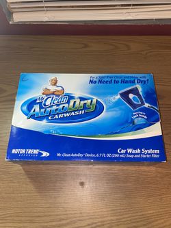 New Mr Clean AutoDry Car Wash Spray System Auto Dry Soap & Starter Filter