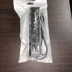 1 To 7 USB HUB - With Individual Switches And Indicator Lights