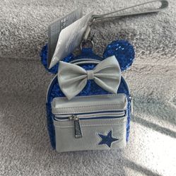 Blue Sequins Disney Loungefly Mini Belt Bag- New With tags