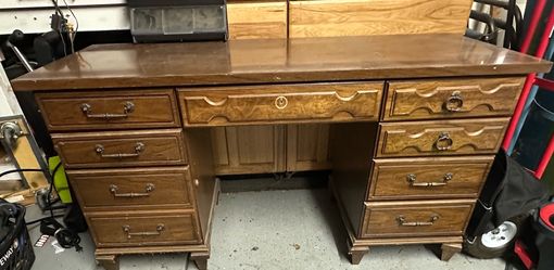 FREE Desk!! Solid Wood. NEED gone