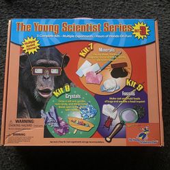 The Young Scientists Series Set 3 Minerals, Crystals, Fossils NEW Sealed
