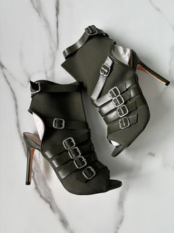 Brand New Olive Green Nicole Miller Heels