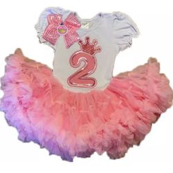 Princess Birthday Party 2nd Tutu Dress Pink
