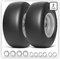 13x6.50-6 Flat Free Lawn Mower Tires and Wheel for Zero Turn Lawnmower